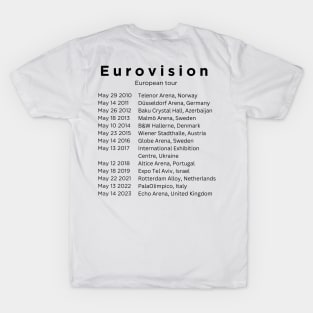 Eurovision 2020 t shirt sales